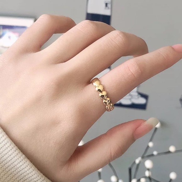 🌙Insta sterling silver heart open ring - Picture 4 of 5